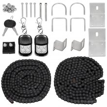 Abridor de puerta corrediza VEVOR AC1400 3100LBS con 2 controles remotos, kit de hardware de operador de puerta para seguridad, velocidad de movimiento de 43 pies por minuto, motor eléctrico de puerta deslizante de entrada rodante