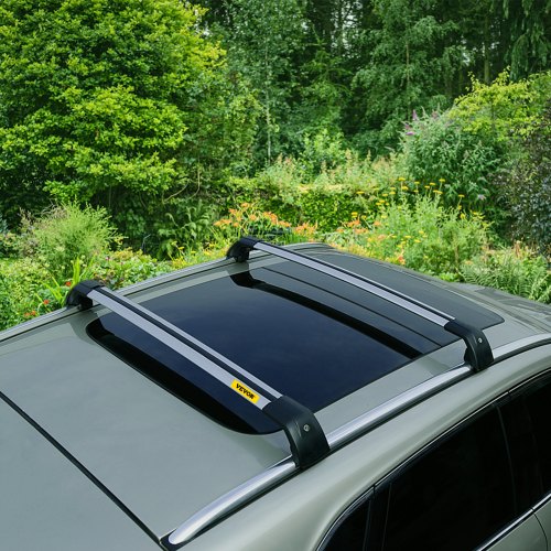 Barras transversales para portaequipajes de techo VEVOR, barras transversales para equipaje, escalera de carga, carga para bicicleta, barras transversales para techo, color negro (para Audi Q7, para Audi Q7 2006-2021 Sliver)