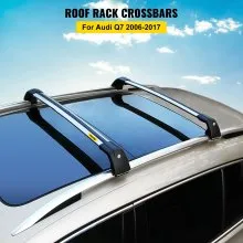 Barras transversales para portaequipajes de techo VEVOR, barras transversales para equipaje, escalera de carga, carga para bicicleta, barras transversales para techo, color negro (para Audi Q7, para Audi Q7 2006-2021 Sliver)