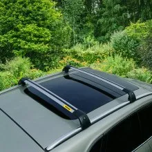 Barras transversales para portaequipajes de techo VEVOR, barras transversales para equipaje, escalera de carga, carga para bicicleta, barras transversales para techo, color negro (para Audi Q7, para Audi Q7 2006-2021 Sliver)