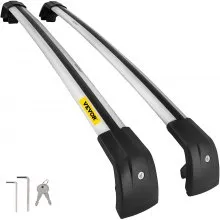 Barras transversales para portaequipajes de techo VEVOR, barras transversales para equipaje, escalera de carga, carga para bicicleta, barras transversales para techo, color negro (para Audi Q7, para Audi Q7 2006-2021 Sliver)
