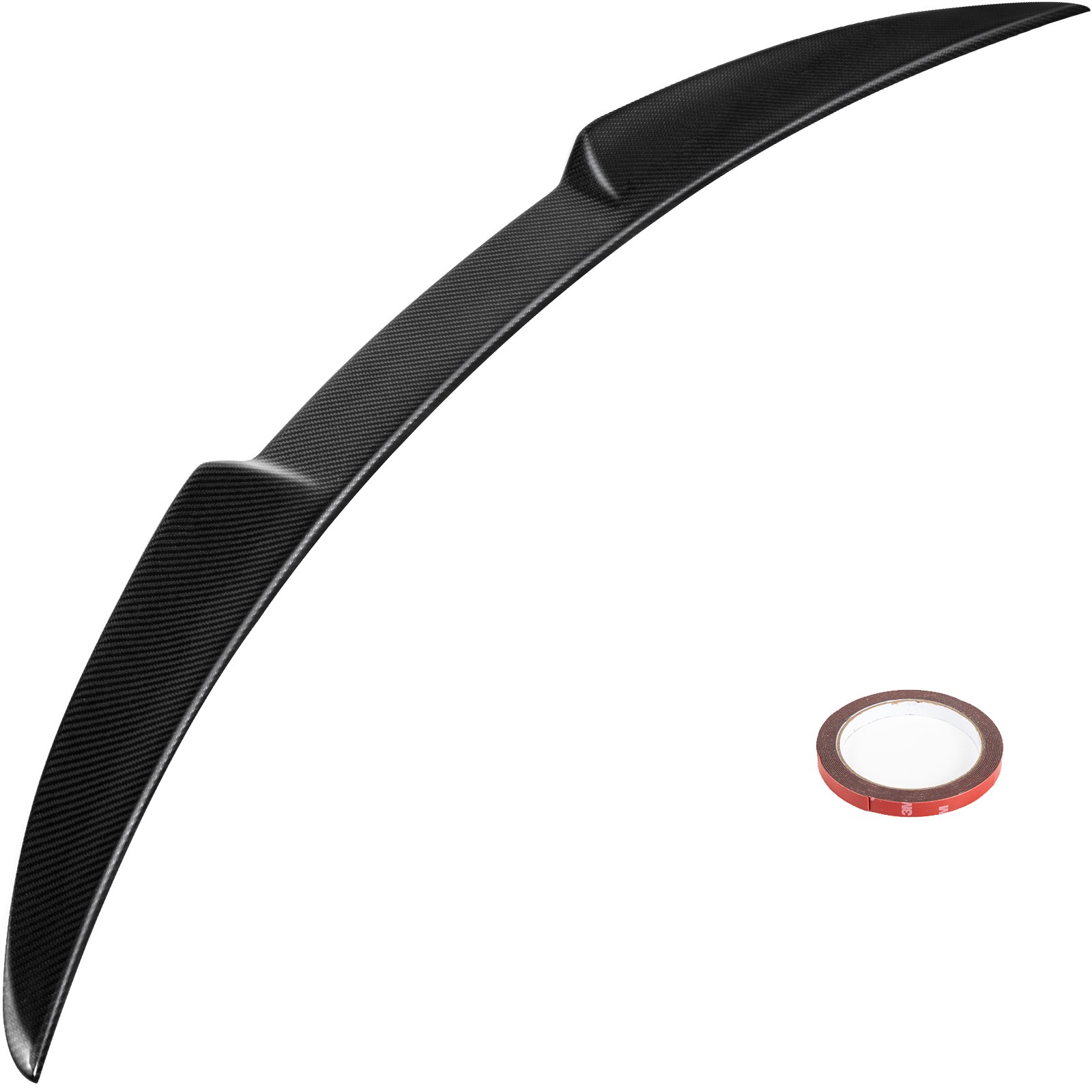 Alerón de maletero VEVOR compatible con Alfa Romeo Giulia Quadrifoglio Sedan de 4 puertas 2015-2020, alerón trasero de fibra de carbono con cinta especializada, alerón trasero GT para maletero de gama alta