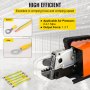 Herramienta de prensado neumática VEVOR AM-10 Máquina de prensado de terminal de cable accionado por aire neumático Prensado de hasta 16 mm2 Crimpadora neumática (crimpadora AM-10)