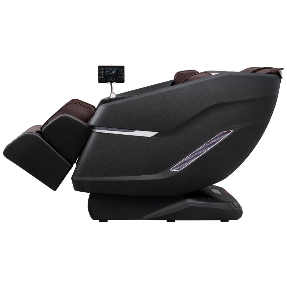 Sillón de masaje VEVOR con riel SL flexible, sillón reclinable de gravedad cero de cuerpo completo, 10-18 modos automáticos, Shiatsu 3D, calefacción, altavoz Bluetooth, bolsa de aire, rodillo para pies y pantalla táctil
