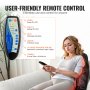 VEVOR Cojín de asiento de masaje con calor, 6 motores de vibración, almohadilla de masaje para asiento, estera de silla de masaje vibratoria con 5 modos y 4 intensidades, 2 almohadillas térmicas para oficina en casa, alivio de fatiga y estrés para espalda, caderas