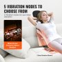 Masajeador de espalda shiatsu VEVOR con 5 modos de vibración para espalda, caderas y piernas y vibración accionada por motor.