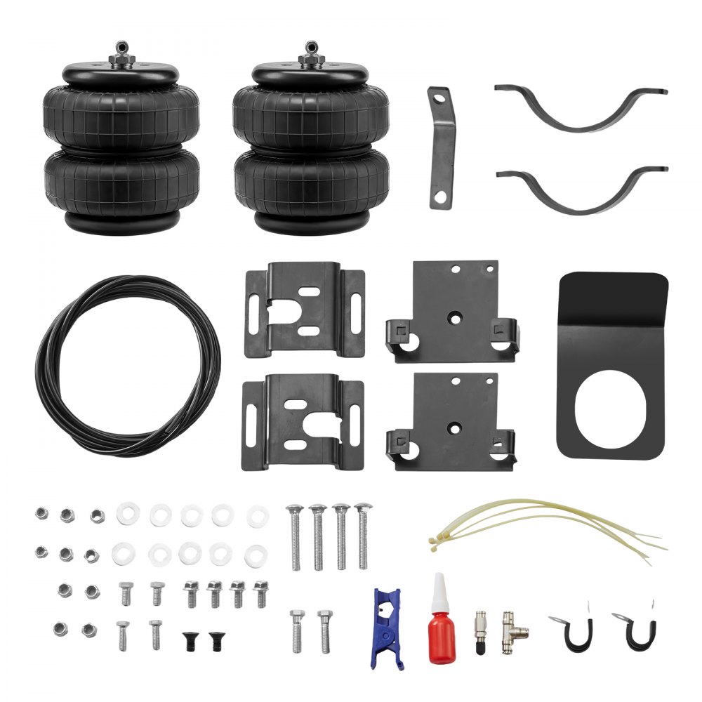 Kit de suspensión neumática VEVOR, kit de suspensión neumática compatible con Chevrolet Silverado 2500/3500HD y GMC Sierra 2500/3500HD 4WD RWD de 2001 a 2010, carga de 5000 lbs, de 5 a 100 PSI.