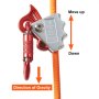 Kit de cuerda de seguridad con núcleo de seguridad de acero de 1/2" x 12' para escalada Flipline 75223 Broche giratorio