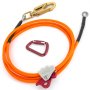 Kit de cordón con núcleo de acero VEVOR con cable naranja, mosquetón y componentes de seguridad