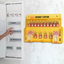 VEVOR Kit de Etiquetado de Bloqueo Eléctrico Candados de Seguridad 60 Piezas