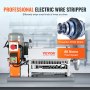 Máquina peladora de cables automática VEVOR con motor de 370 W, velocidad de 88 pies/min, peladora de cables eléctrica profesional.