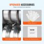 Accesorios mejorados para máquina peladora de cables automática VEVOR: cuchilla de acero, guantes, manual.