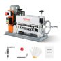 Máquina peladora de cables automática VEVOR con accesorios: guantes, herramientas y manual de instrucciones.