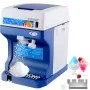 Máquina eléctrica para raspar hielo VEVOR de 110 V y 250 W para hacer conos de nieve de sobremesa con textura de hielo ajustable, capacidad de 120 kg/h para uso doméstico y comercial.