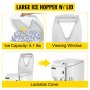 VEVOR Picadora de hielo Máquina de afeitar de hielo máquina de hielo afeitada eléctrica comercial 265LBS/H