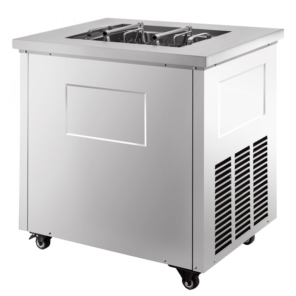 Tuspuzz Máquina de paletas de hielo comercial modelo único juego de máquinas de paletas de hielo comerciales 40 máquinas de fabricación de paletas de hielo de acero inoxidable, con juegos de paletas