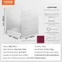 VEVOR 1 Pieza Soportes para Postes de Madera 6"x6" (152x152 mm) Base de Anclaje de Acero Inoxidable para Poste de Madera Tamaño Interno 185x198 mm para Barandilla, Pasamanos, Pabellón, Porche, Terraza