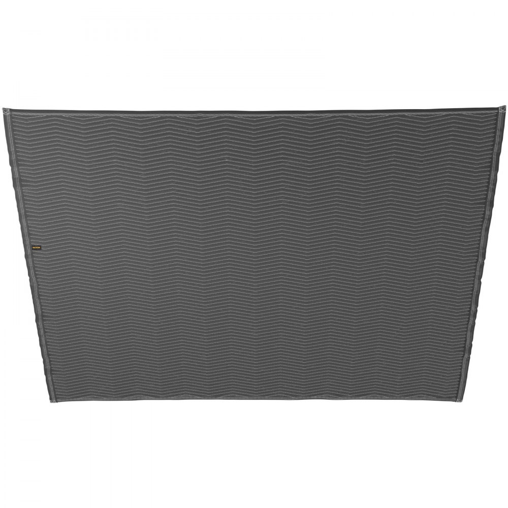 Manta móvil VEVOR gris con patrón de costura en zigzag, que proporciona protección duradera para los artículos en movimiento.