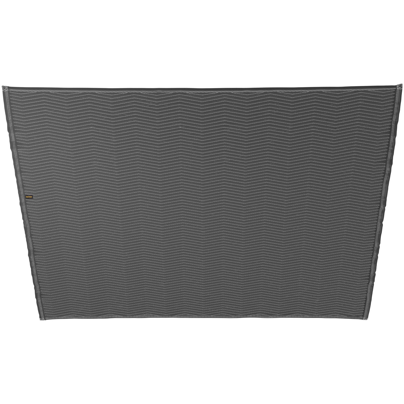 Manta móvil VEVOR gris con patrón de costura en zigzag, que proporciona protección duradera para los artículos en movimiento.