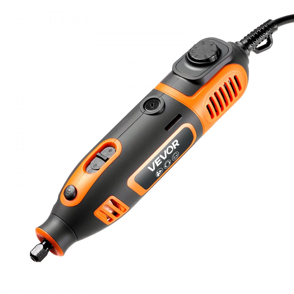 Kit de herramientas rotativas VEVOR de 84 piezas, miniherramienta rotativa eléctrica de 200 W con cable, 6 velocidades (8000-40000 RPM), herramientas multiusos para grabar, lijar, pulir, tallar, amolar, cortar y hacer manualidades.