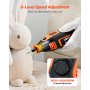 Kit de herramientas rotativas VEVOR de 84 piezas, miniherramienta rotativa eléctrica de 200 W con cable, 6 velocidades (8000-40000 RPM), herramientas multiusos para grabar, lijar, pulir, tallar, amolar, cortar y hacer manualidades.