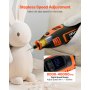 Kit de herramientas rotativas VEVOR de 51 piezas, miniherramienta rotativa eléctrica de 200 W con cable, 8000-40000 RPM, multiusos, con mandril universal para grabar, lijar, amolar, pulir, cortar y hacer manualidades.