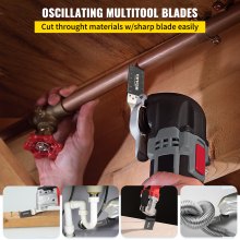 VEVOR 100 hojas de sierra oscilantes, kit de cuchillas multiherramienta de liberación rápida, hojas de herramientas HCS para pernos de clavos de metal, plástico, madera, compatible con Dewalt Dremel Fein Worx Bosch Makita Milwaukee