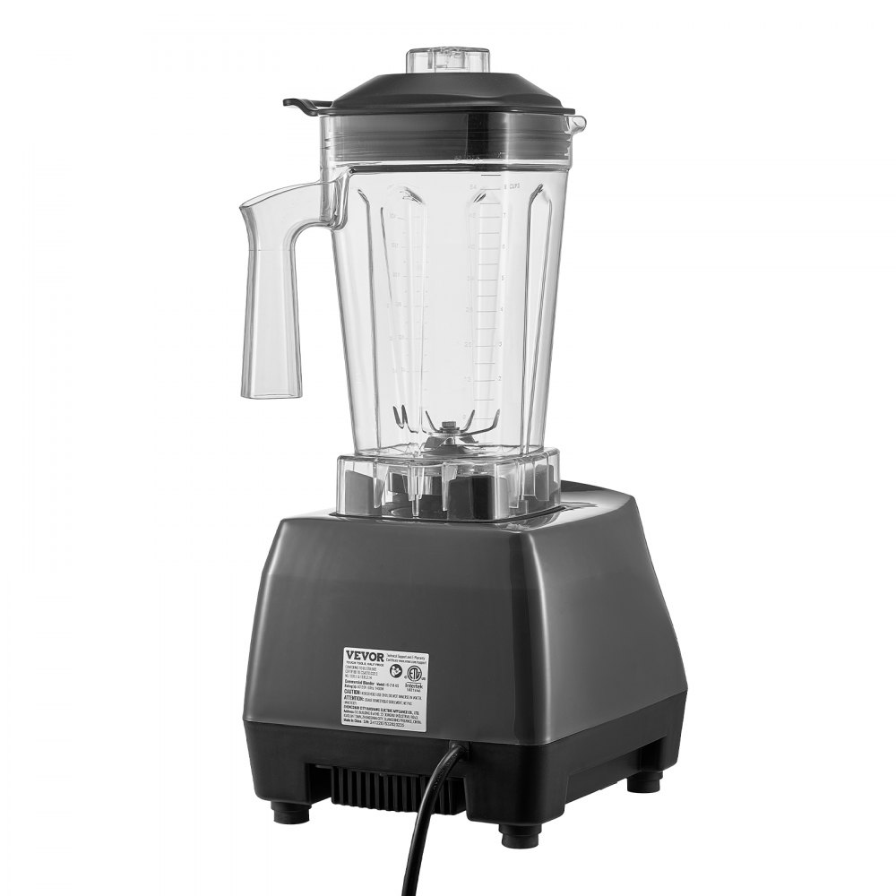 Licuadora VEVOR para batidos, 1400 W, 1,7 l, potente motor, multifuncional, ideal para cocina.