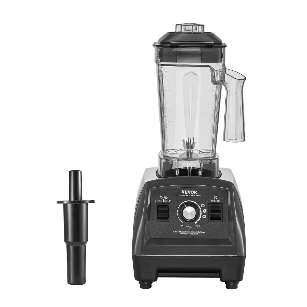 Licuadora VEVOR para batidos, 1400 W, 1,7 l, potente motor, multifuncional, ideal para cocina.