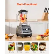 Licuadora de 61 oz y 1400 W para batidos Licuadora procesadora de alimentos para cocina