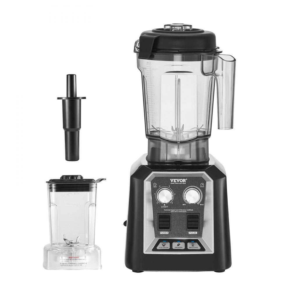 Licuadora VEVOR para batidos, 1400 W, 68 oz, profesional, con potente motor, multifuncional, con recipiente para triturar batidos, zumos y zumos, ideal para la cocina.
