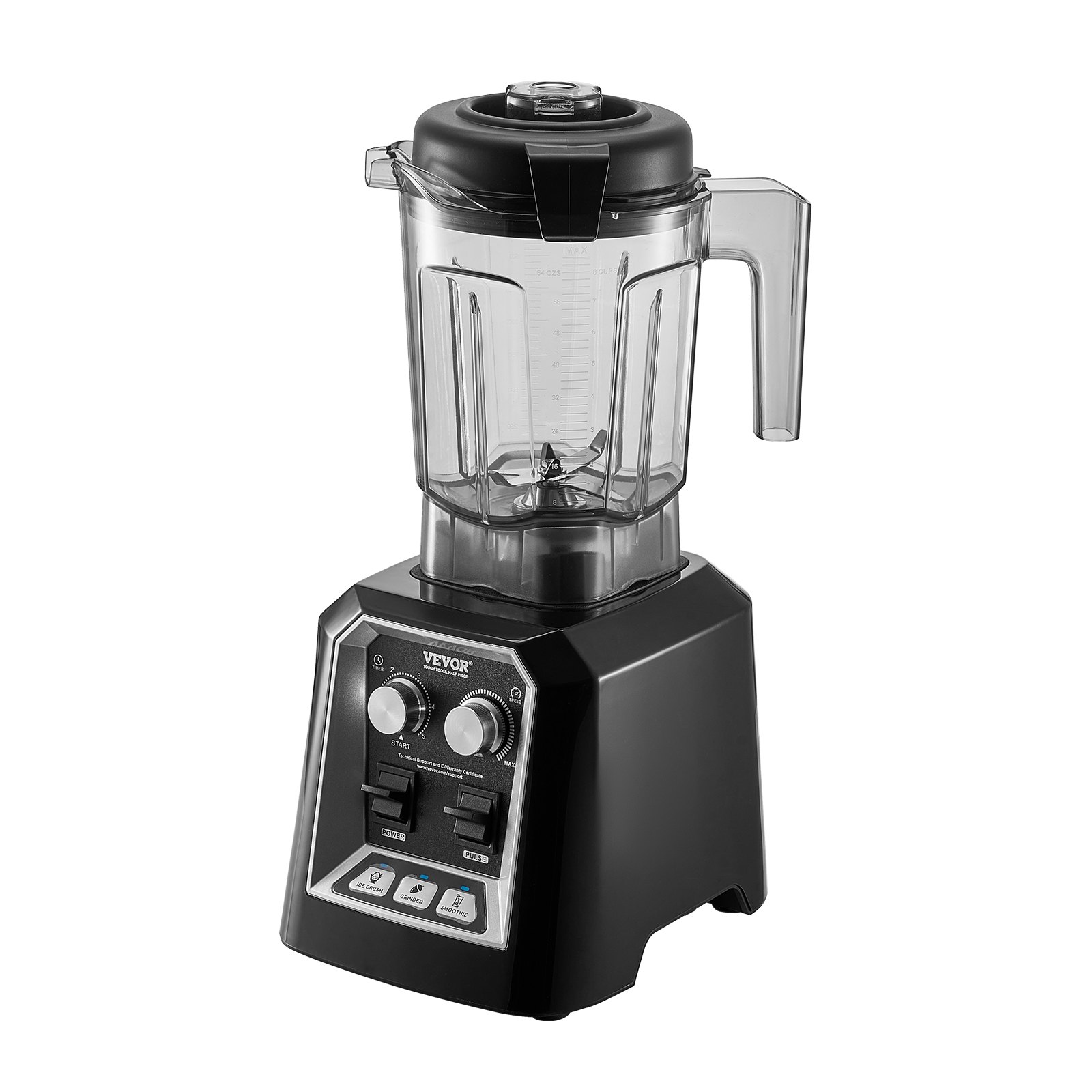 VEVOR Blender for Smoothies, 68 oz 1400W, Professional Blender with Powerful Motor, Multi-Functional Food Processing Blender with Grinder Container for Smoothie/Milkshake/Juice, Fits for Kitchen
