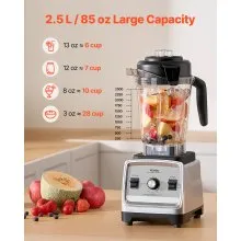Licuadora de 85 oz y 1400 W para batidos Licuadora procesadora de alimentos para cocina