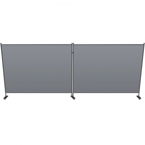 VEVOR Separador de Ambientes 2 Paneles Pantalla de Privacidad Plegable Gris