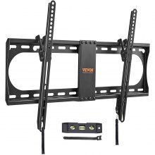VEVOR Soporte de pared universal para TV, soporte de TV de perfil bajo que se adapta a la mayoría de televisores de 37 a 70 pulgadas, soportes de TV de montaje en pared inclinables, VESA máximo de 600 x 400 mm, soporta hasta 132 libras
