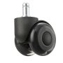 Ruedas para silla de oficina VEVOR de color negro y transparente con vástago de metal para una fácil instalación.