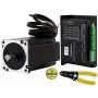 Servomotor paso a paso VEVOR nema34 con controlador hbs86h, pelacables y cinta de pvc.