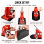 VEVOR Máquina para hacer botones, kit de prensa perforadora de insignias de 32 mm (1,25 pulgadas), regalos de bricolaje para niños, suministros para hacer botones con 500 piezas de botones, cortador de círculos y libro mágico