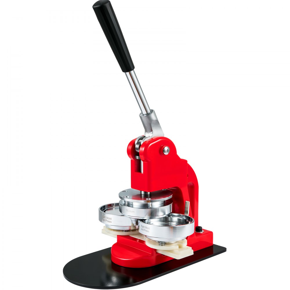 VEVOR Máquina Para Fabricar Botones Máquina De Prensa De Insignias Button Maker Machine Badge Pin Machine 3 75 Mm 500 Piezas gratis Kit de prensa