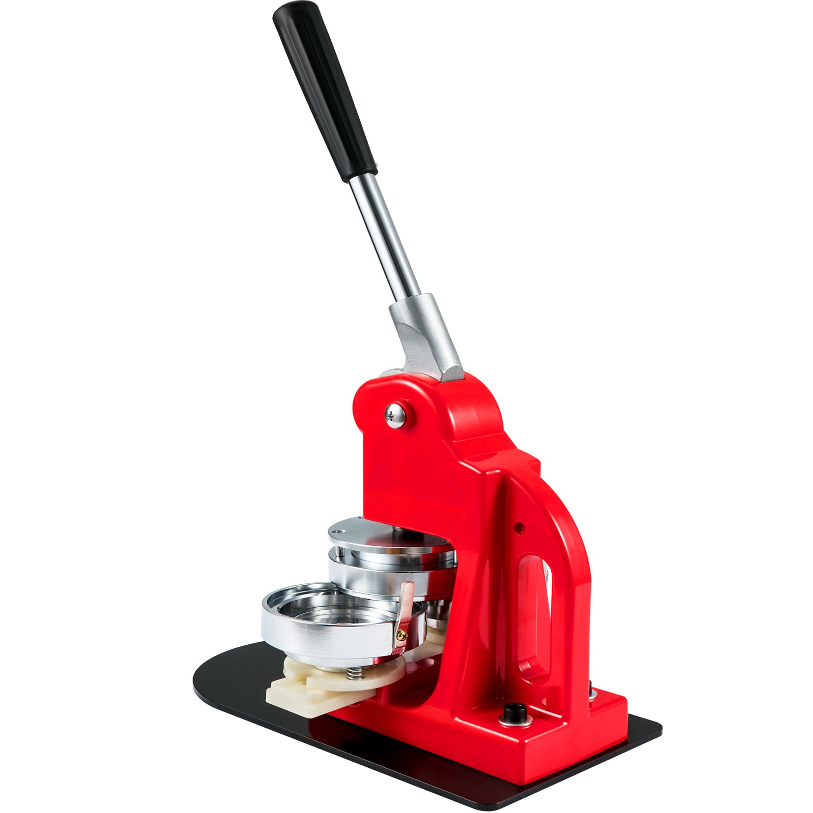 VEVOR Máquina Para Fabricar Botones Máquina De Prensa De Insignias Button Maker Machine Badge Pin Machine 3 75 Mm 500 Piezas gratis Kit de prensa