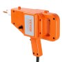 Soldador de pernos VEVOR de color naranja brillante con mango ergonómico y punta de metal.