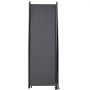 Biombo VEVOR con panel de tela negro y marco de metal resistente para uso en oficina y hogar.