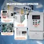 Variador de frecuencia VEVOR VFD de 5 HP, 4 kW, 18 A, monofásico (220 V-240 V) a trifásico (220 V-240 V), 0-400 Hz, para control de velocidad de motores de CA.