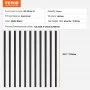 VEVOR - Barandillas metálicas para escaleras, 29,5 x 1 pulgada, de aleación de aluminio, decorativas, paquete de 51, con tornillos, huecas, clásicas, con recubrimiento de polvo negro satinado para porche