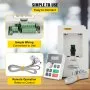 Variador de frecuencia VEVOR, entrada CA 220 V, 3 kW, variador de frecuencia CNC, convertidor inversor, VFD 4 HP, entrada monofásica o trifásica, salida trifásica, convertidor inversor de motor CNC para control de velocidad del motor.