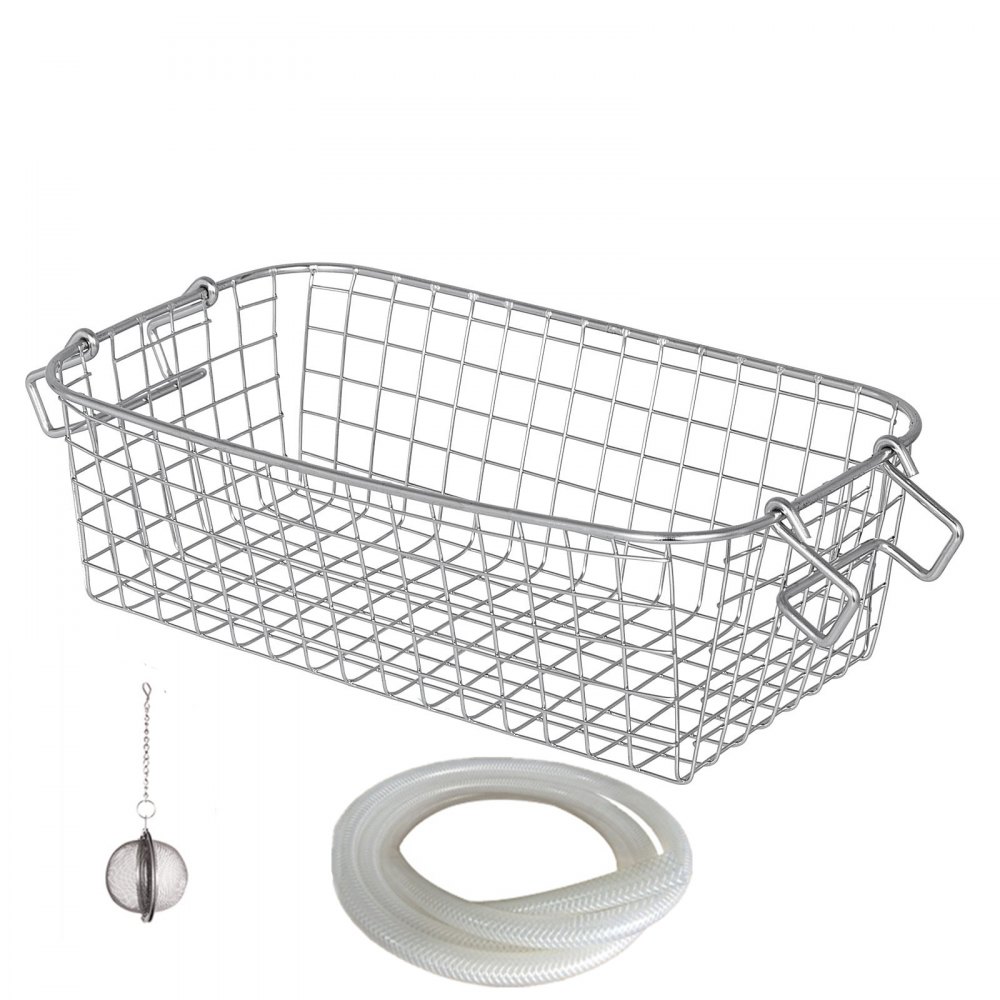 VEVOR Limpiador ultrasónico 3L 28/40khz Limpiador de piezas ultrasónico profesional de frecuencia dual con temporizador de calentador para limpieza