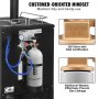Regulador de CO2 VEVOR de 0 a 60 PSI, sistema de gas de alta resistencia, regulador de presión ajustable para cerveza de barril, válvula de retención para elaboración casera de cerveza de barril (tanque de CO2 de 5 lb)