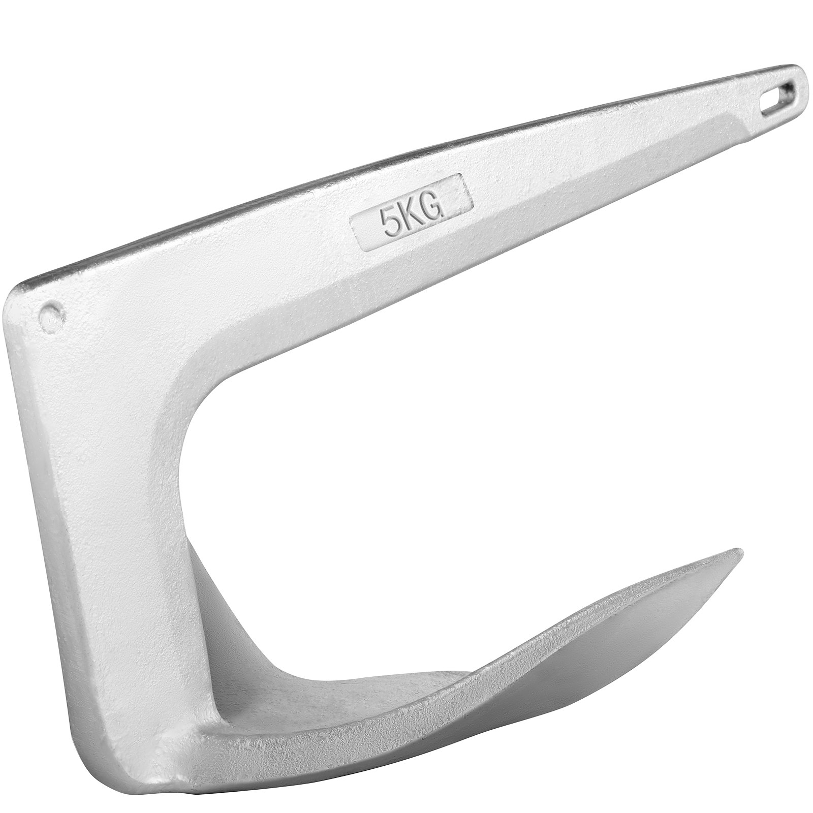 VEVOR Bruce Claw Anchor Ancla de barco de 11 lb, Ancla de barco de acero galvanizado, Ancla marina de 5 kg con un grillete de ancla, Ancla de barco resistente para amarre de yates pequeños en la playa