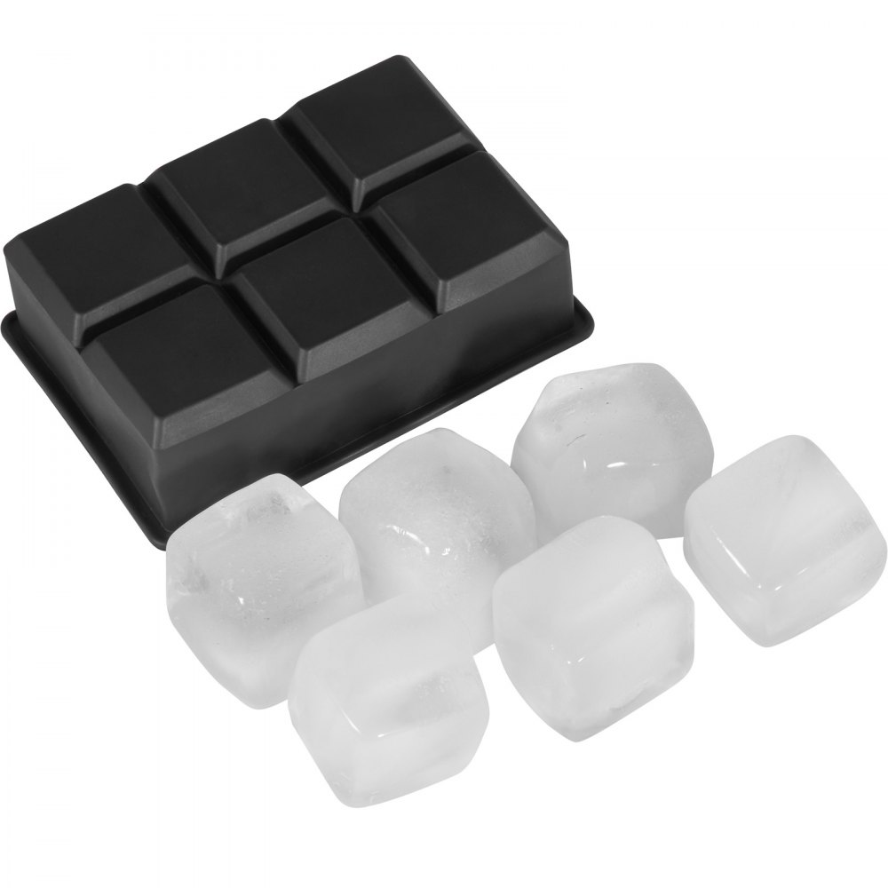 Bandejas de cubitos de hielo VEVOR (juego de 2), 2 en 1 con máquina para hacer bolas de hielo esféricas de silicona y máquina para hacer cubitos de hielo cuadrados grandes con tapa, reutilizables, fáciles de liberar, sin BPA, para whisky, cócteles y bourbon.