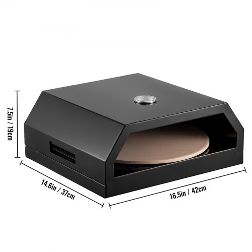 Kit de horno de pizza VEVOR, horno de pizza portátil de acero inoxidable para gas, juego de horno de pizza con herramientas profesionales para hornear pizza que incluyen piedra de pizza de cordierita de 12 ", pala de pizza, cortador de pizza, termómetro.